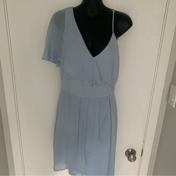 NWT Adelyn Rae Rita Asymmetrical Dress Baby blue - Picture 5 of 10